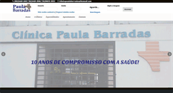 Desktop Screenshot of clinicapaulabarradas.com.br